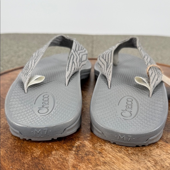 Chaco Sandals Mens 7 Classic Flip Flop Thong Serpent Gray Camp Outdoor - Picture 4 of 14